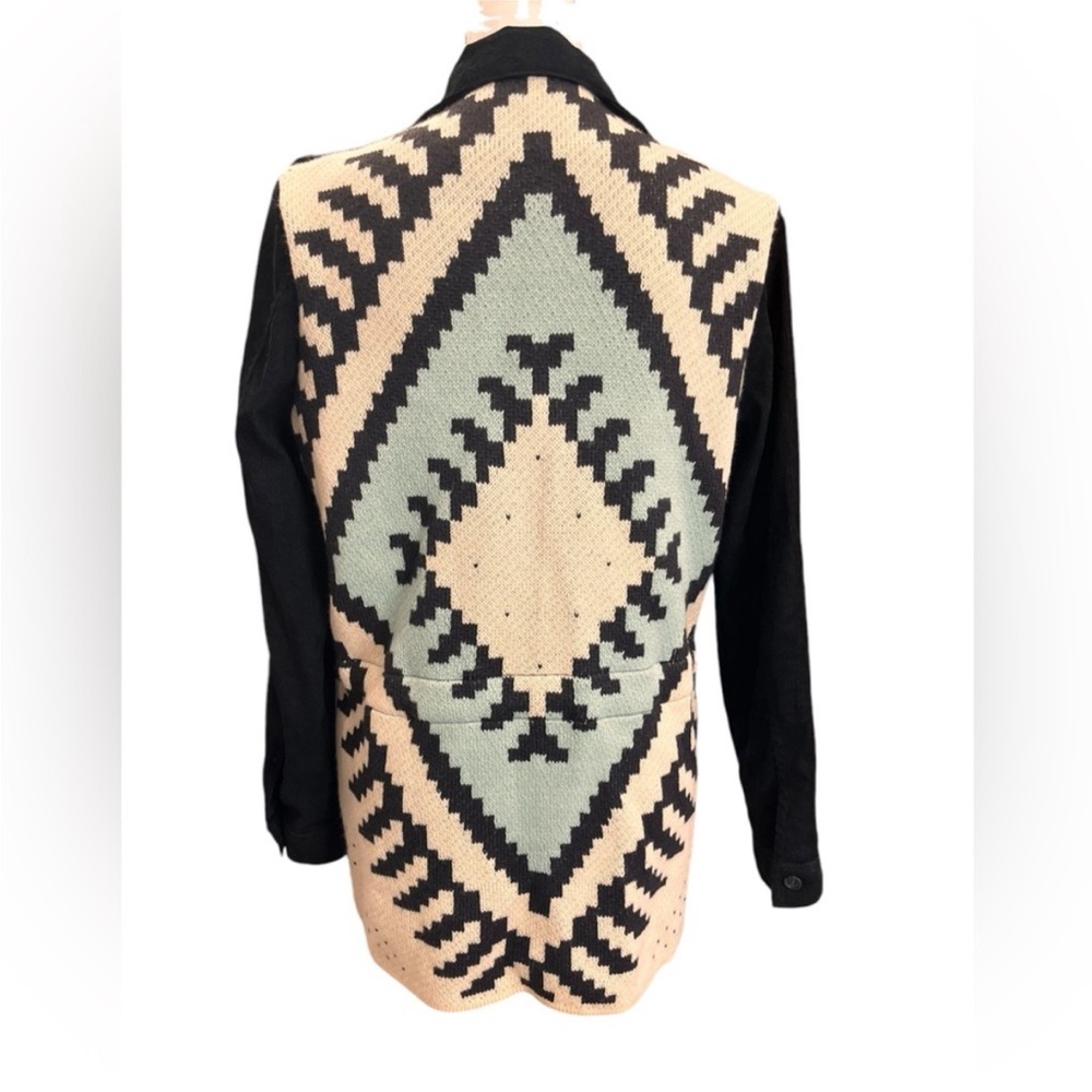 Davi & Dani Dual Fabric Button Up Jacket W/Drawst… - image 6